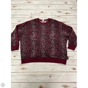 Athletic Sweatshirt Crewneck By Adidas In Animal Print, Size: Xl Flexible Waistline