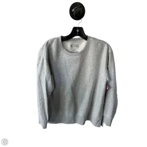 Athletic Sweatshirt Crewneck By Xersion In Grey, Size: M Energy Mood Business Outfit