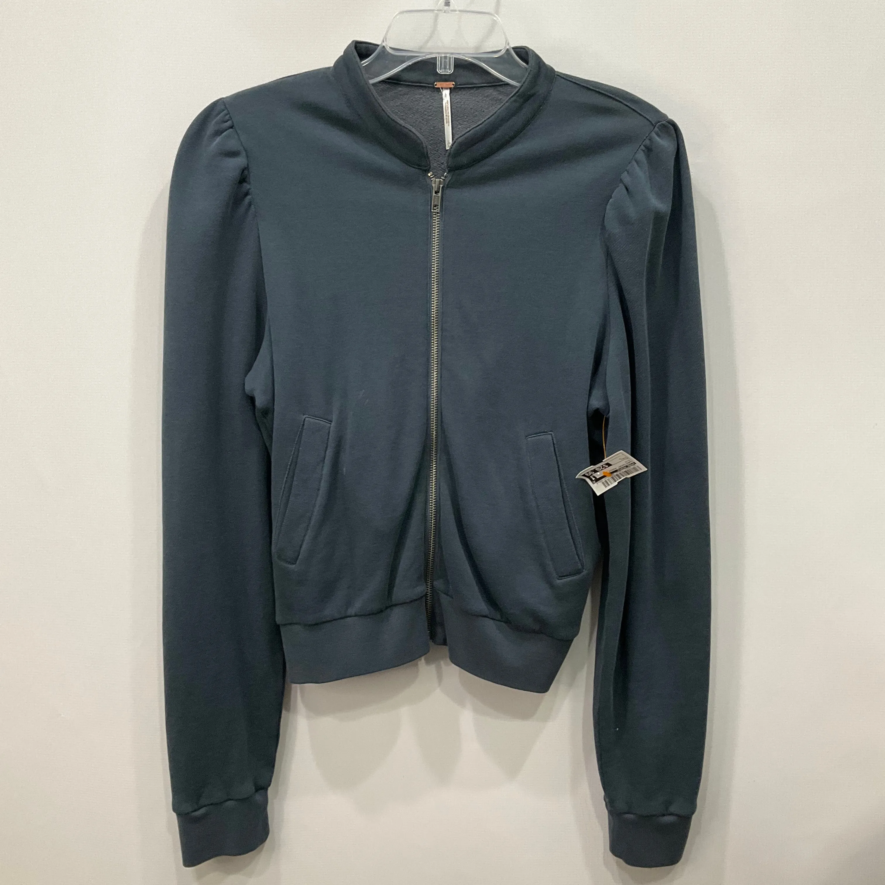 Work Safe SoftTouchFinish Sweatshirt Hoodie By Free People In Blue, Size: L