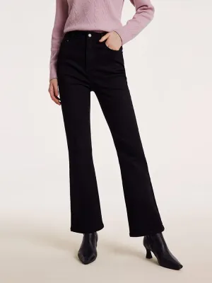 Weekend Warrior Adult Fashion Gym Ready Black Ankle Length Flared Jeans