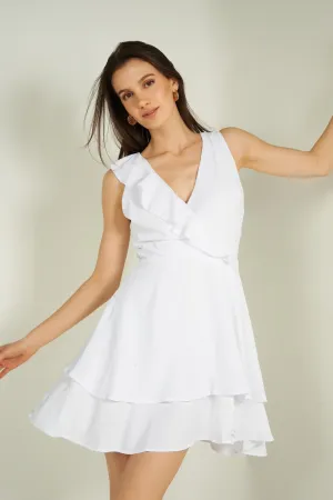 Versatile Style Chic Appeal Robe sans manches ?? volants - D10793 - (R-B13)