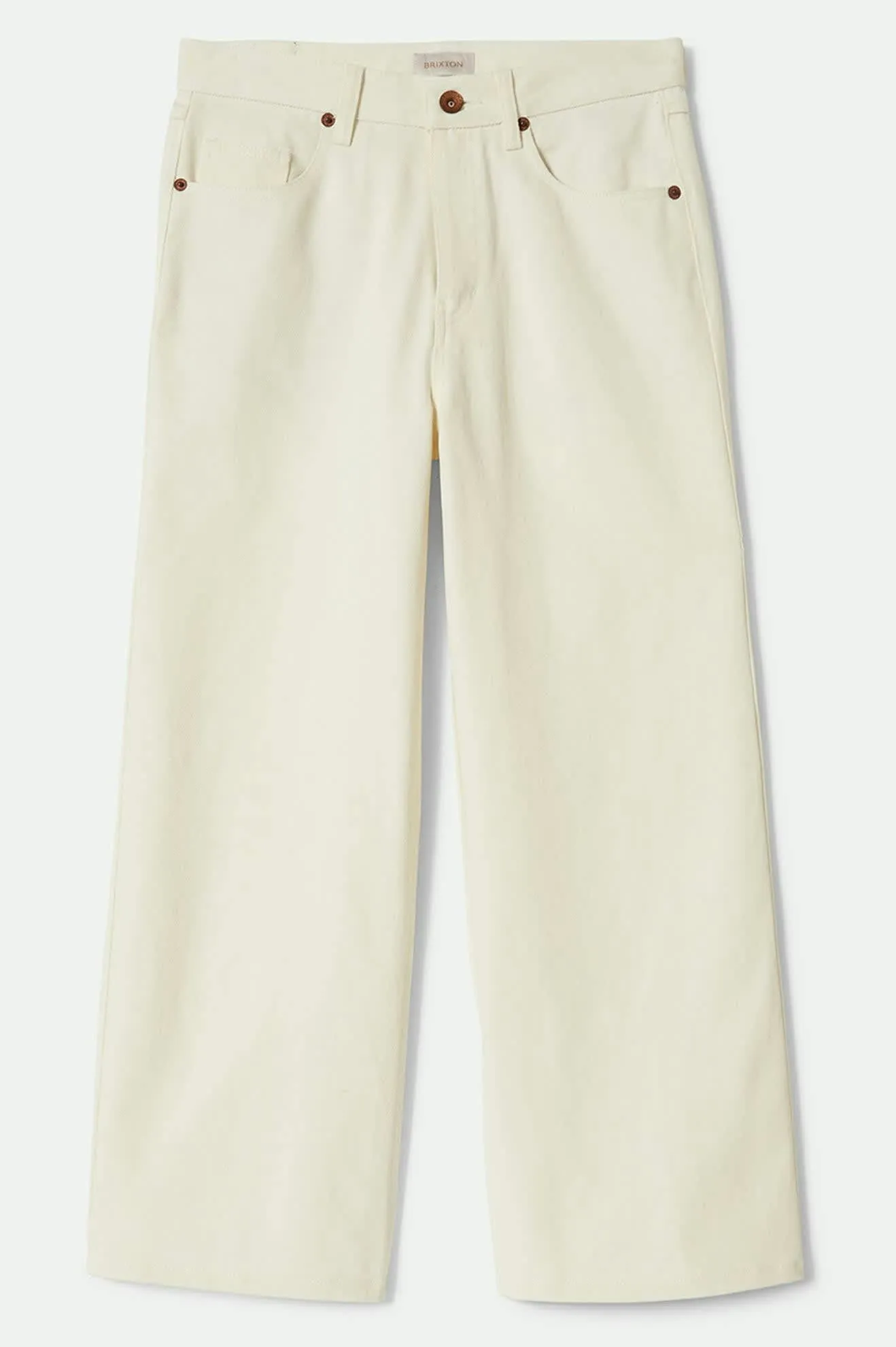 Form Fitting Light and Cozy Margo Cropped 5-Pocket Pant - Off White