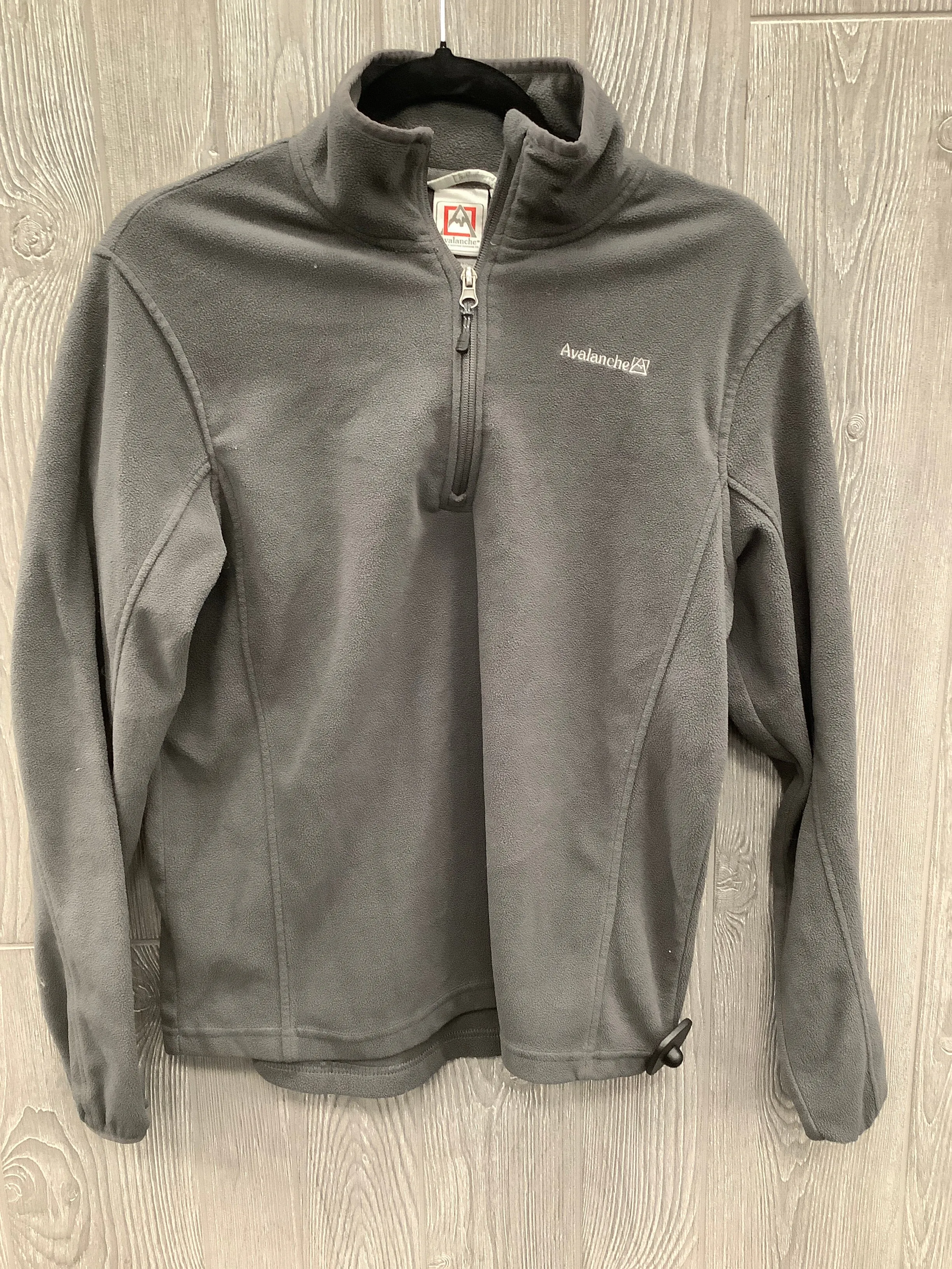 Elegant Top Sweatshirt Collar By Avalanche In Grey, Size: S