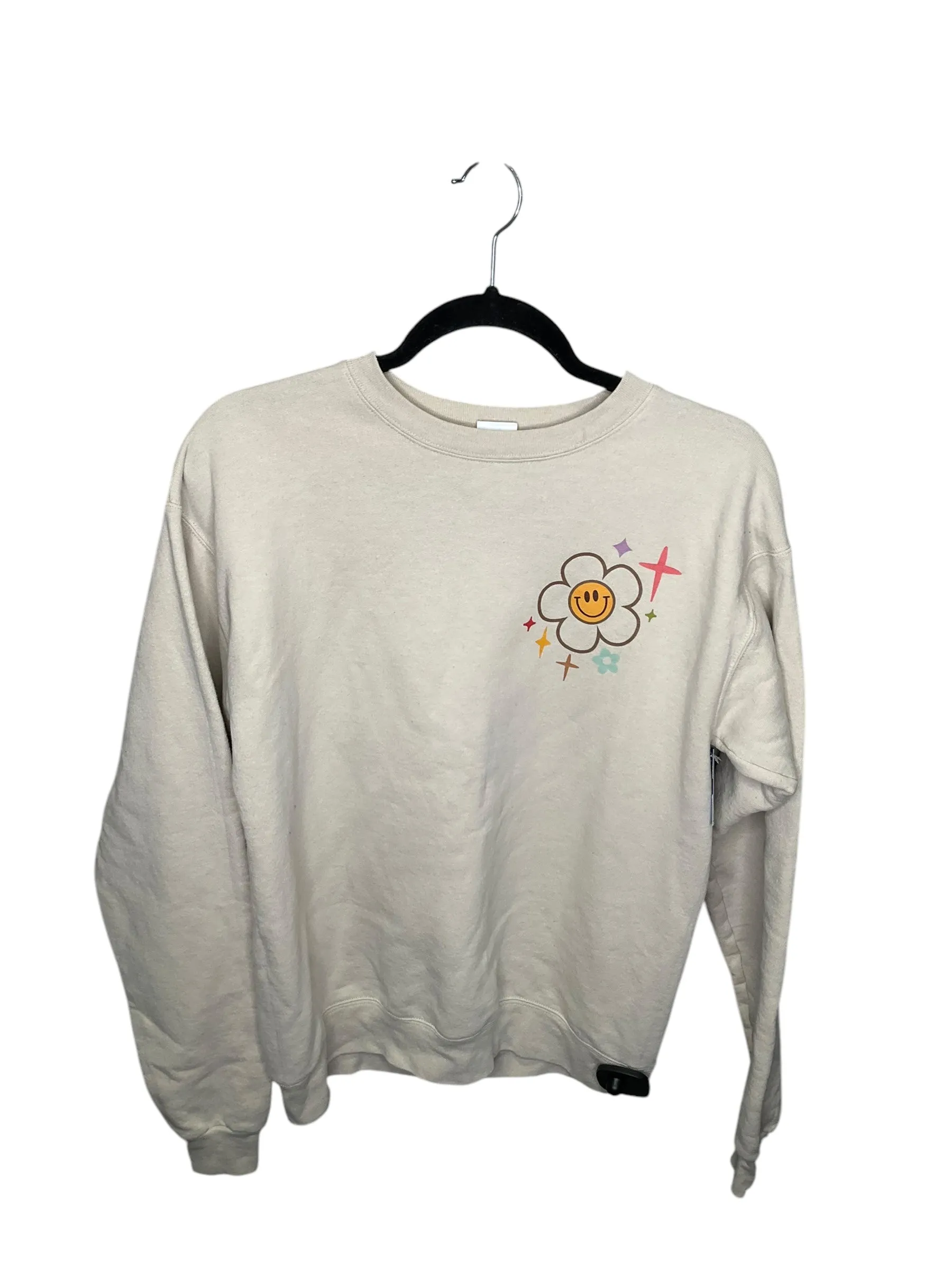 Sweatshirt Crewneck By Hanes In Tan, Size: S Everyday Comfort