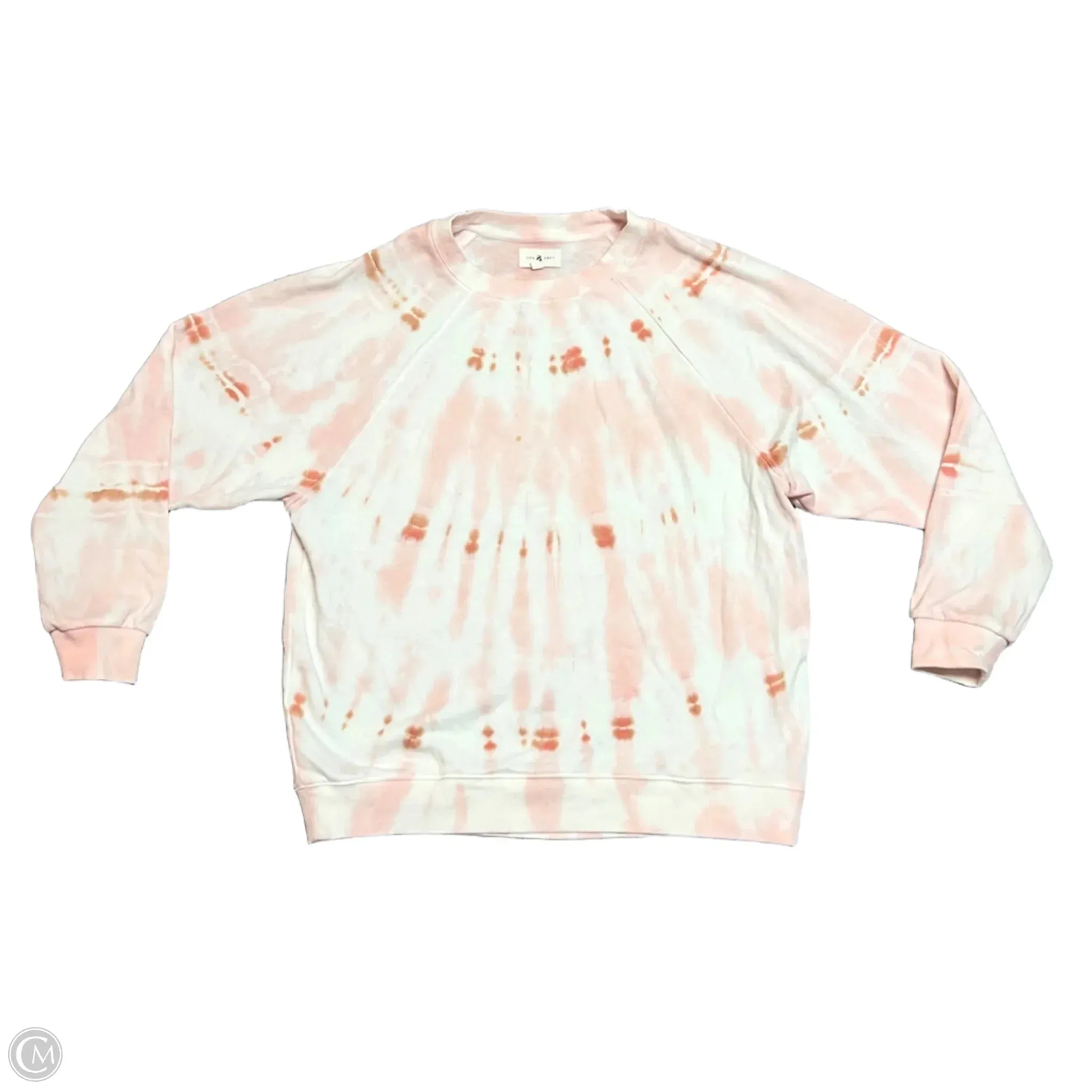 Sea Fit TactileStitching Sweatshirt Crewneck By Lou And Grey In Orange & Pink, Size: Xs