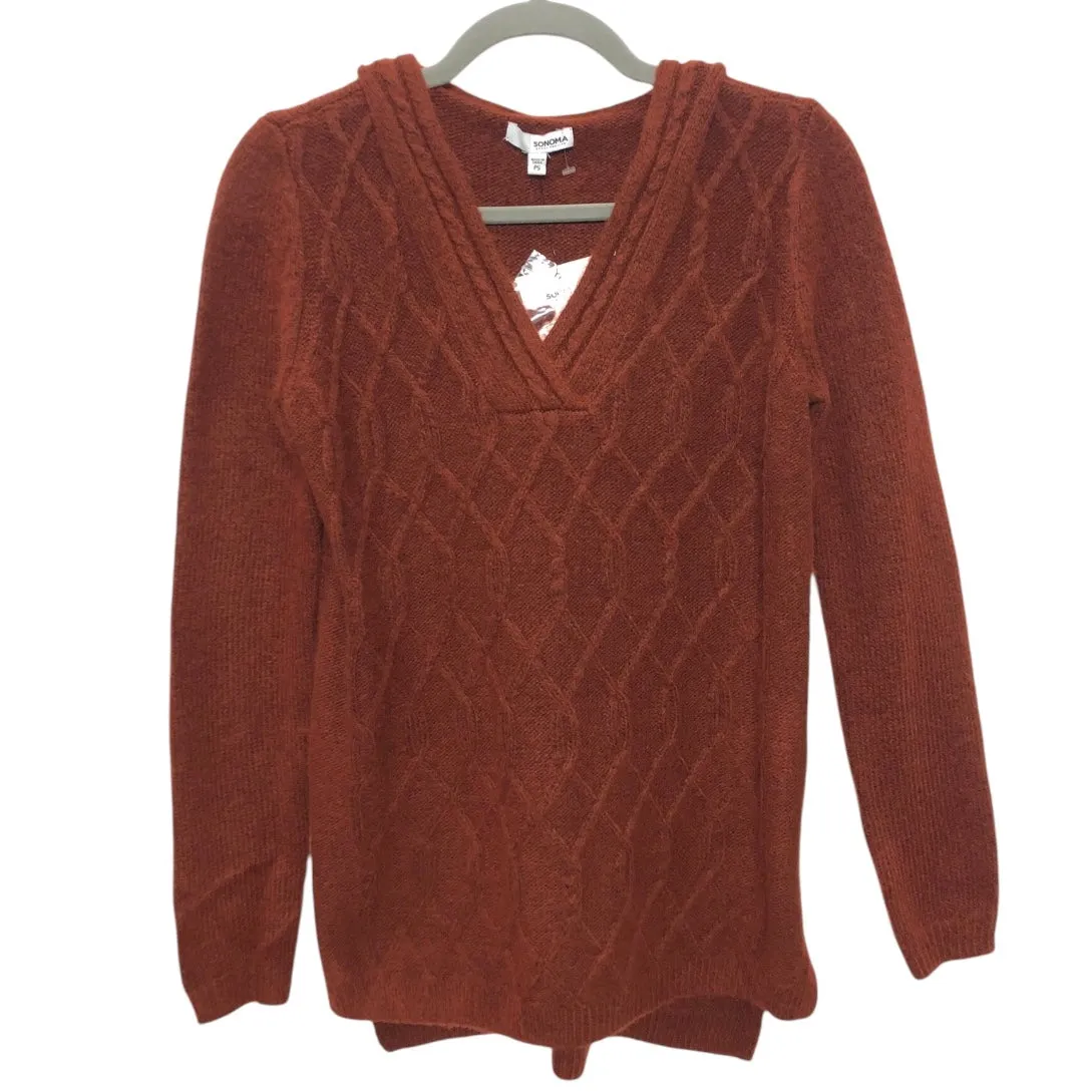 Sweatshirt Hoodie By Sonoma In Orange & Red, Size:Sp Student Cool