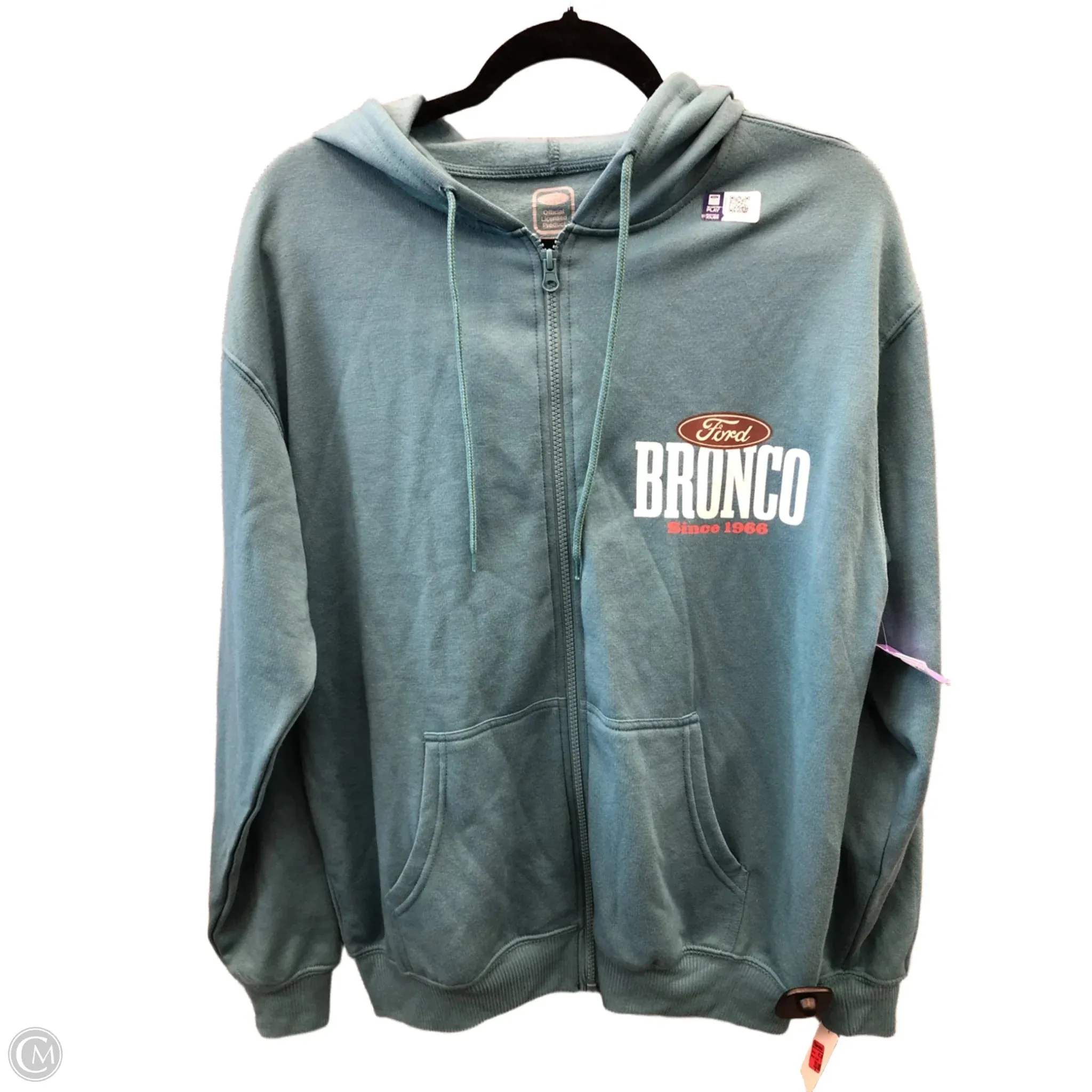 Sweatshirt Hoodie By Clothes Mentor In Blue, Size: M WearResistantHem CompressiveFitFabric
