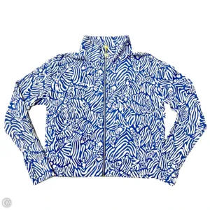Formal Wear Sweatshirt Designer By Lilly Pulitzer In Blue & White, Size: Xs