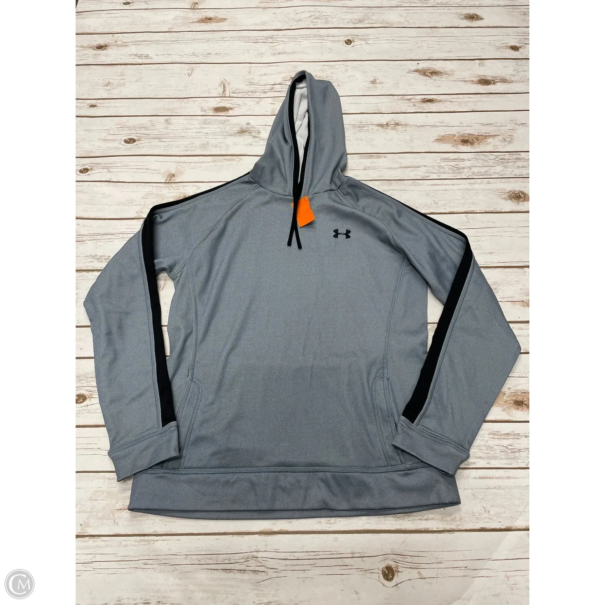 Athletic Sweatshirt Hoodie By Under Armour In Grey, Size: M Graceful Design