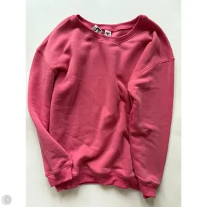 premium fabric Sweatshirt Crewneck By Sew In Love In Pink, Size: L