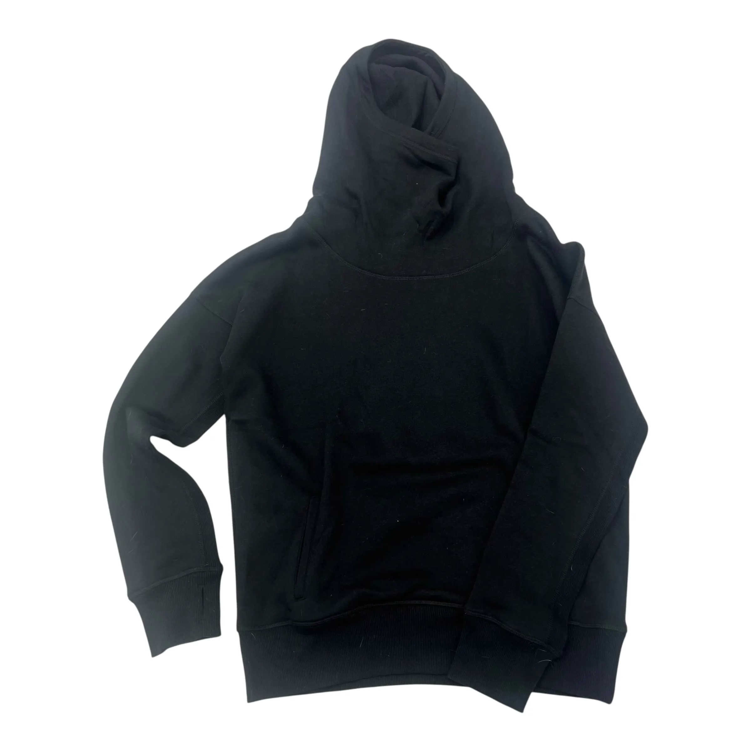 Sweatshirt Hoodie By Zyia In Black, Size:S Minimalist Style CompressionKnit