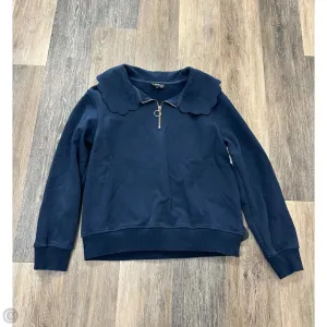 Summer Style FlatlockStitching Sweatshirt Collar By Ssys The Label In Blue, Size: S