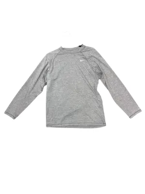 Cozy Jacket Athletic Sweatshirt Crewneck By Nike In Grey, Size: M