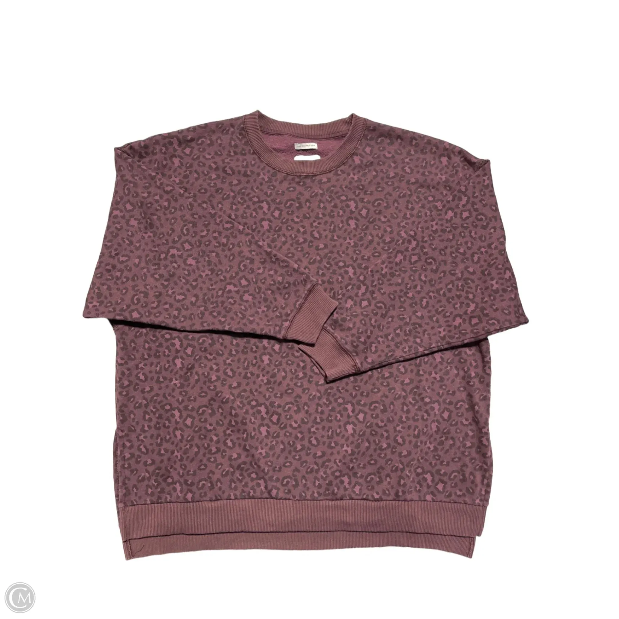 Sweatshirt Crewneck By American Eagle In Animal Print, Size: M Star Mood