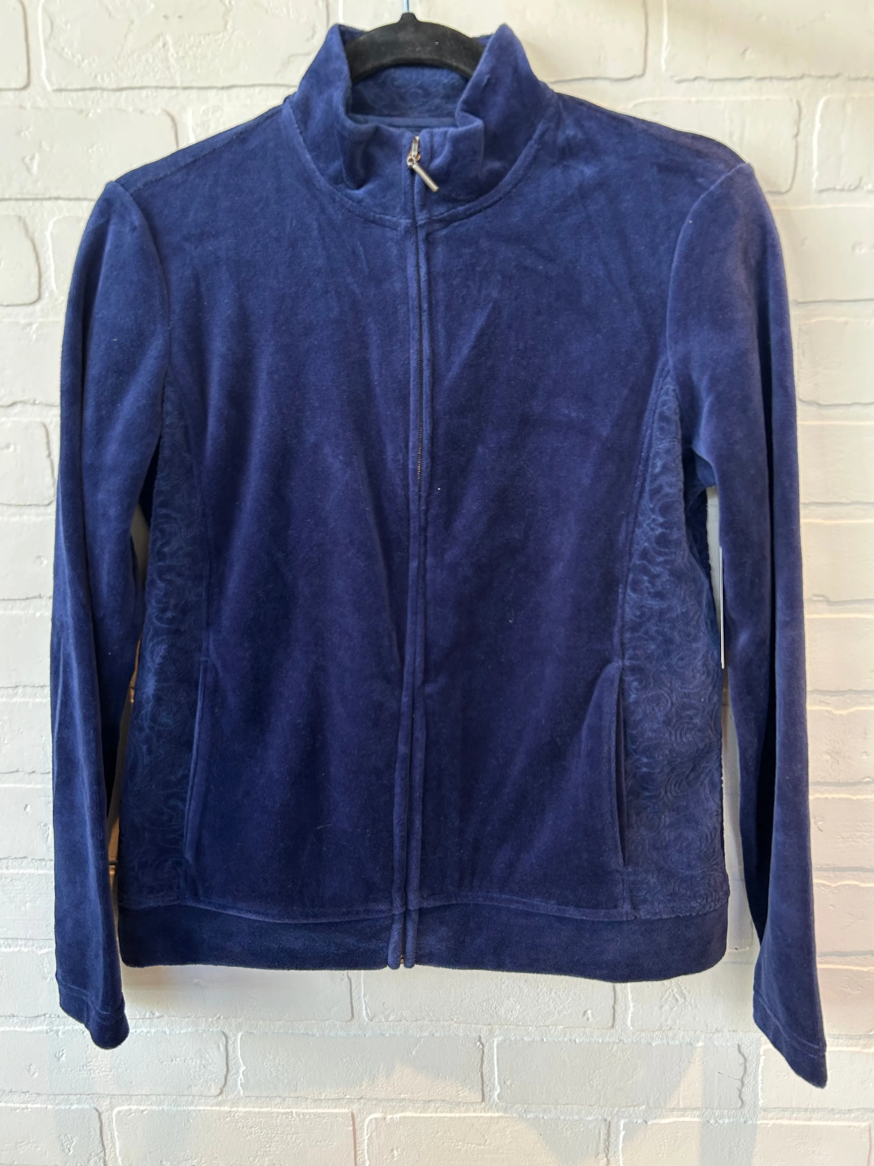 Sweatshirt Collar By Croft And Barrow In Navy, Size: Sp Regular Fit