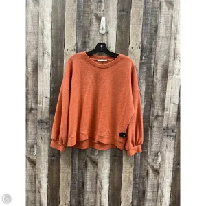 MoistureControlClothing Sweatshirt Collar By Chris And Carol In Orange, Size: M