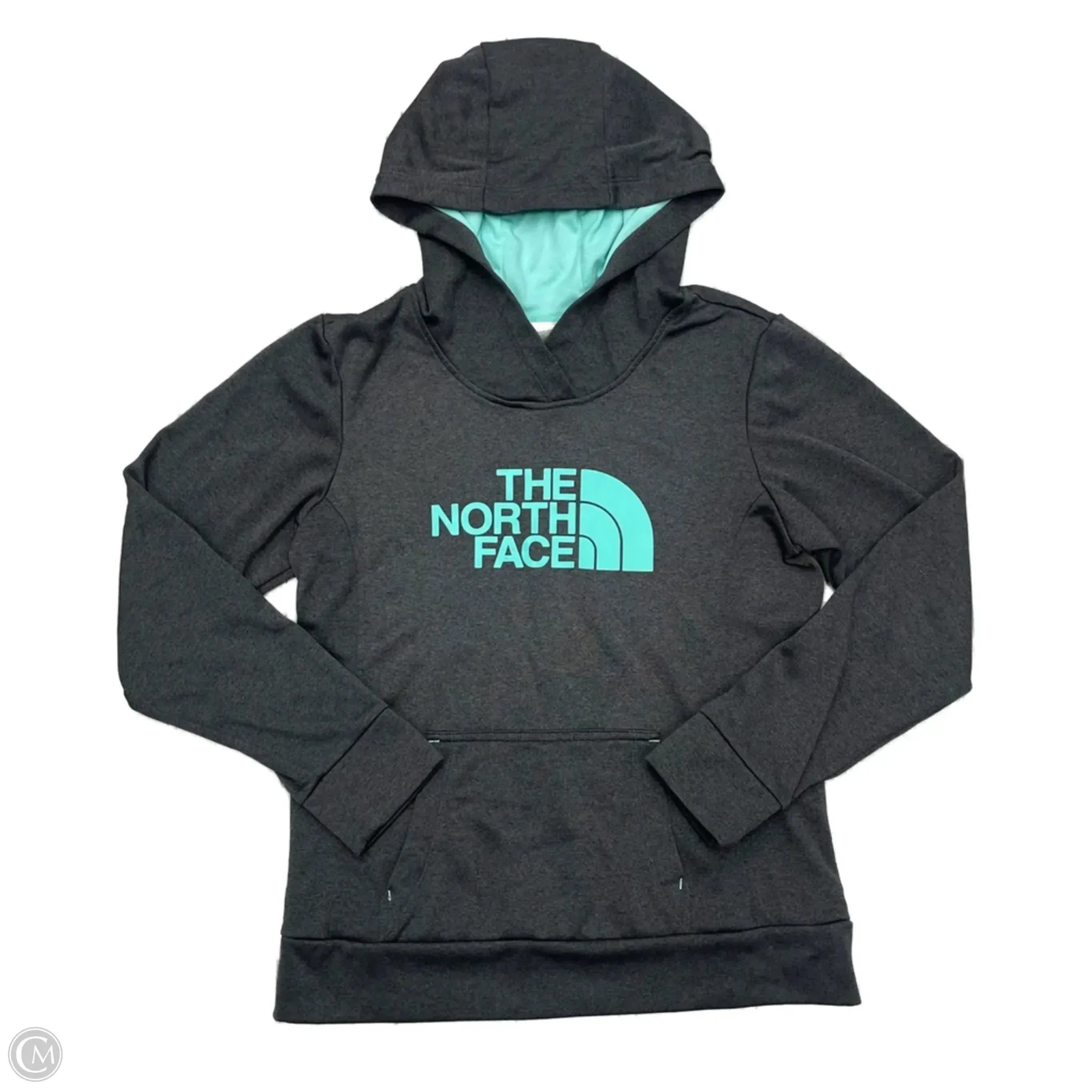 Athletic Sweatshirt Hoodie By The North Face In Grey, Size: S Trendy Jacket