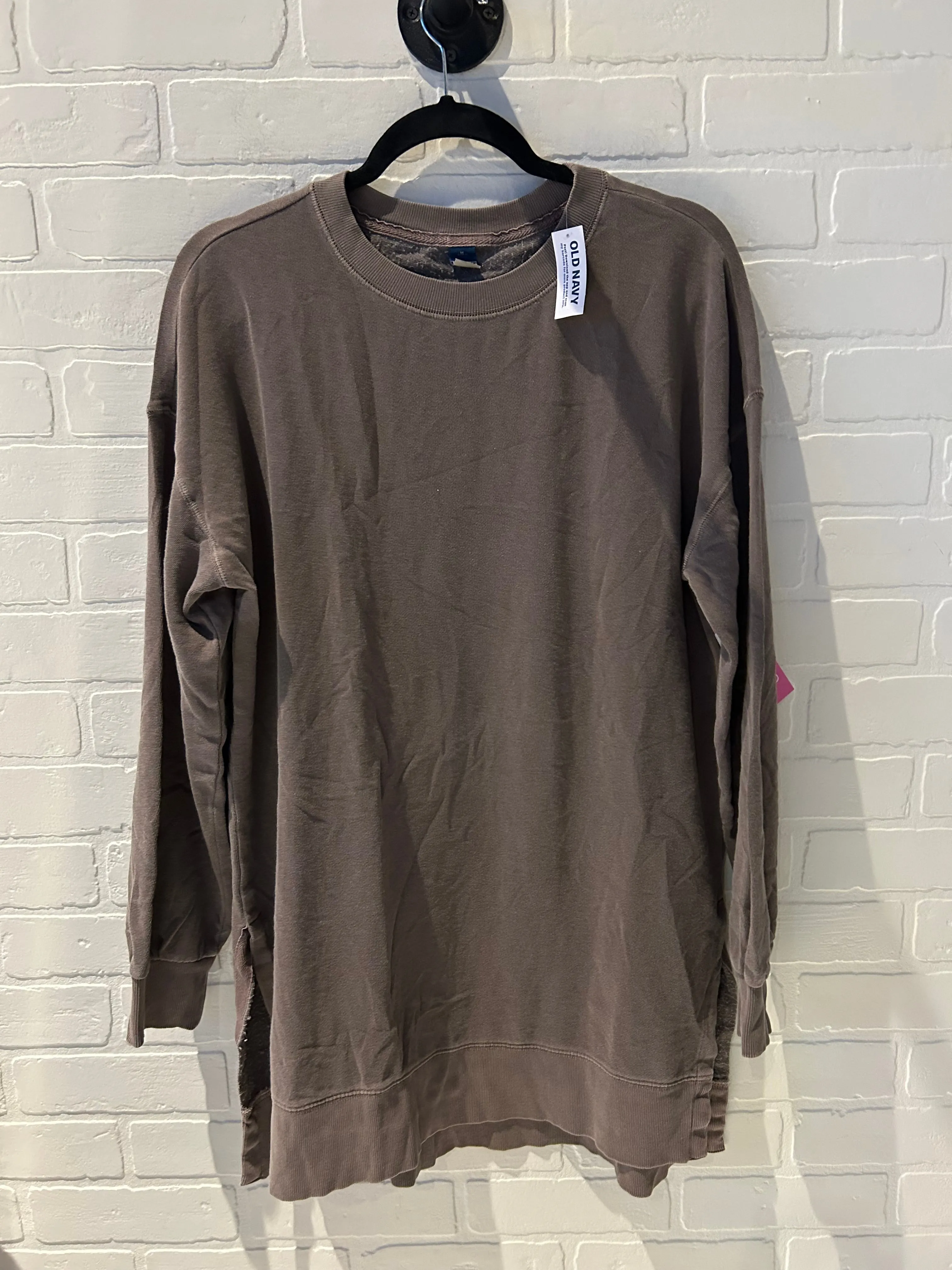 All-Day Fit DoubleLayerReinforcement Athletic Sweatshirt Crewneck By Old Navy In Brown, Size: M