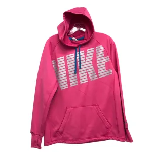 Athletic Sweatshirt Hoodie By Nike Apparel In Pink, Size:M Reinforced Edges