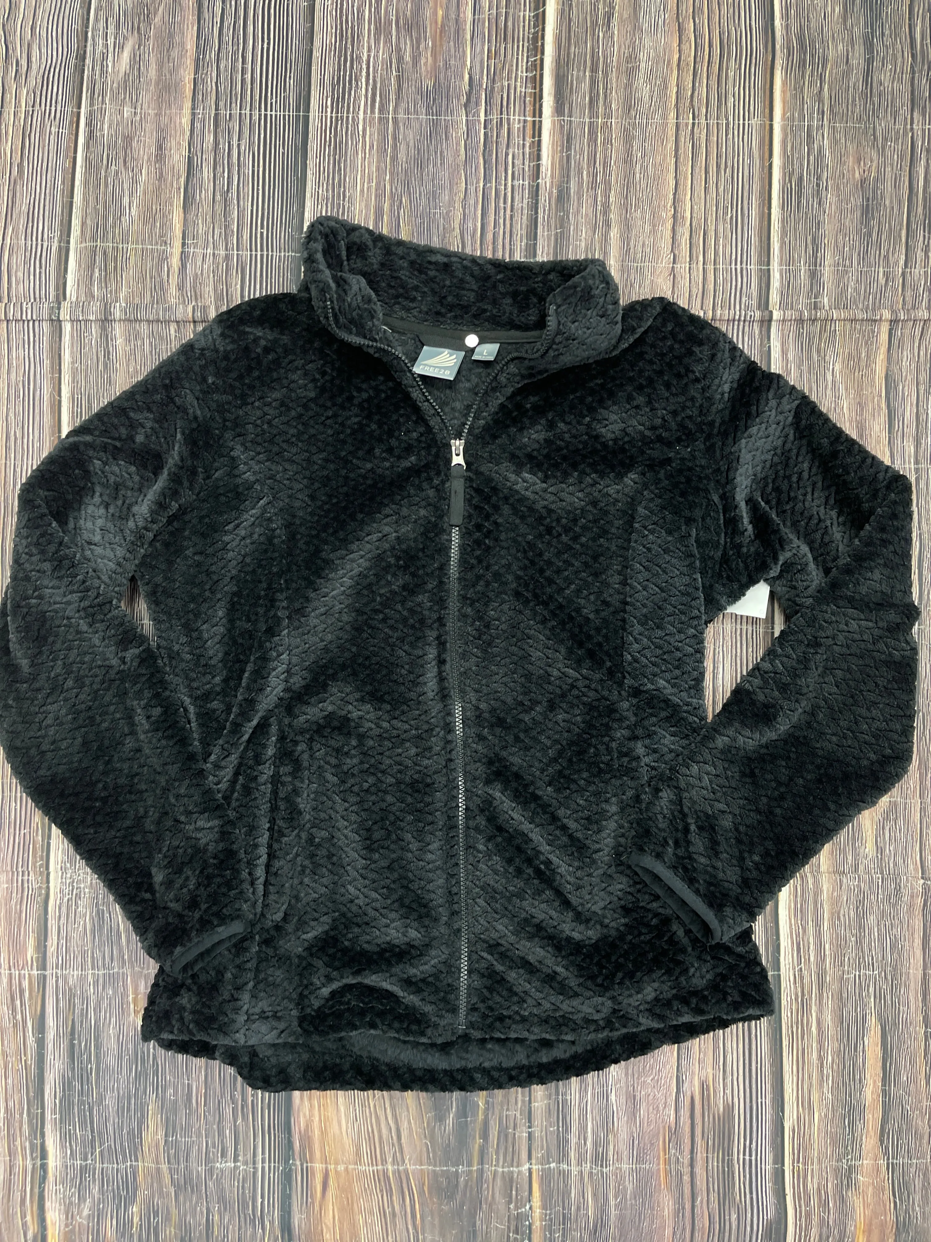 AntiPilling Sweatshirt Collar By Clothes Mentor In Black, Size: L