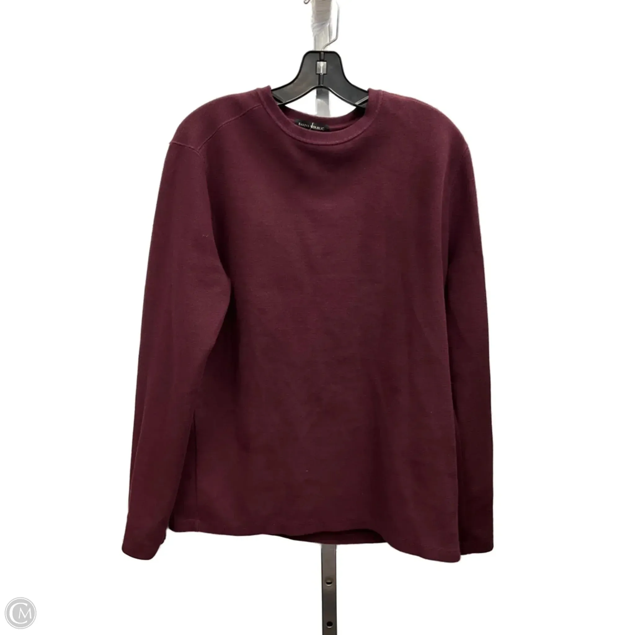 Sweatshirt Crewneck By Banana Republic In Purple, Size: M Easy Fit