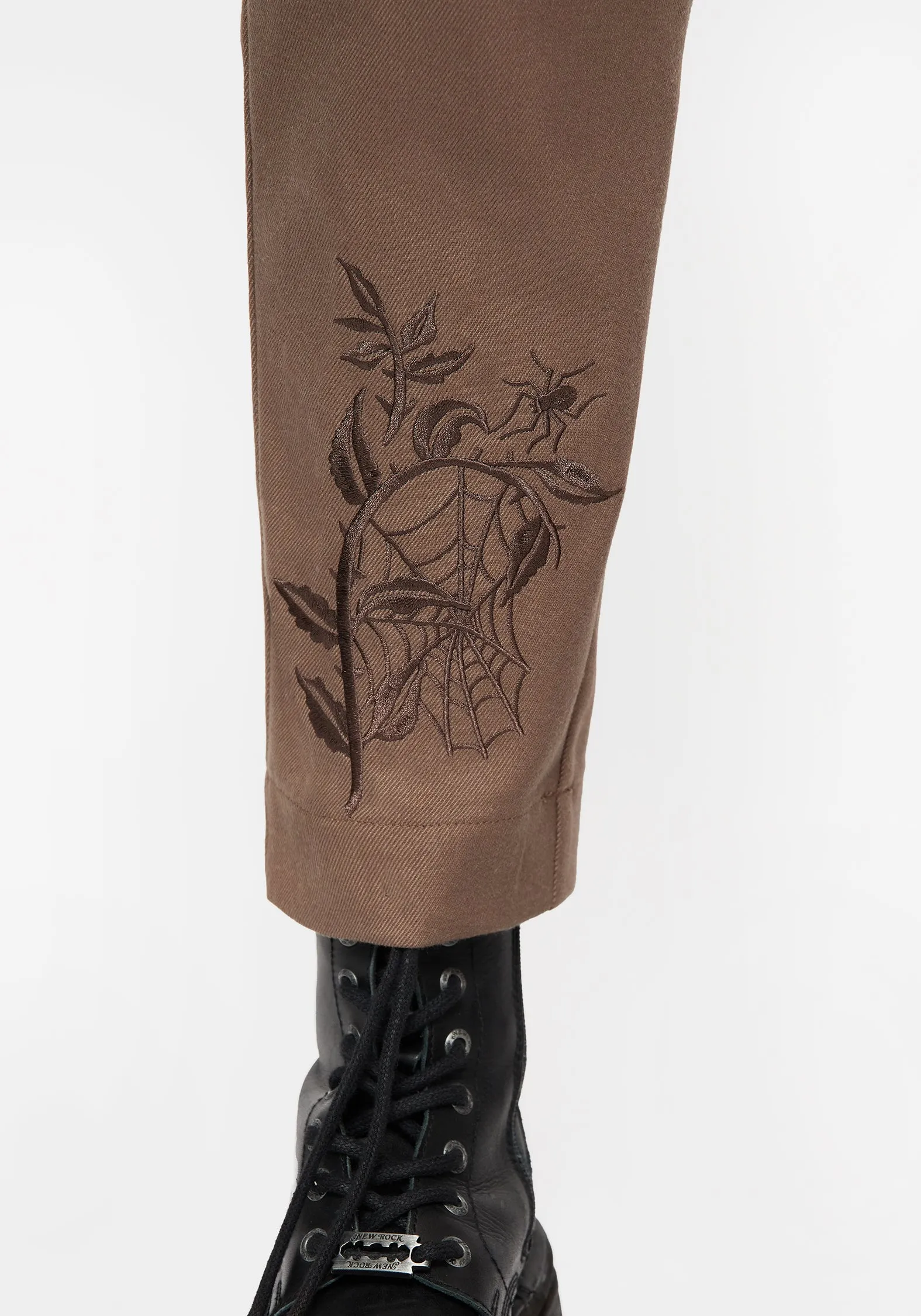 Ultimate Comfort Hazel Embroidered Slim Tailored Trousers