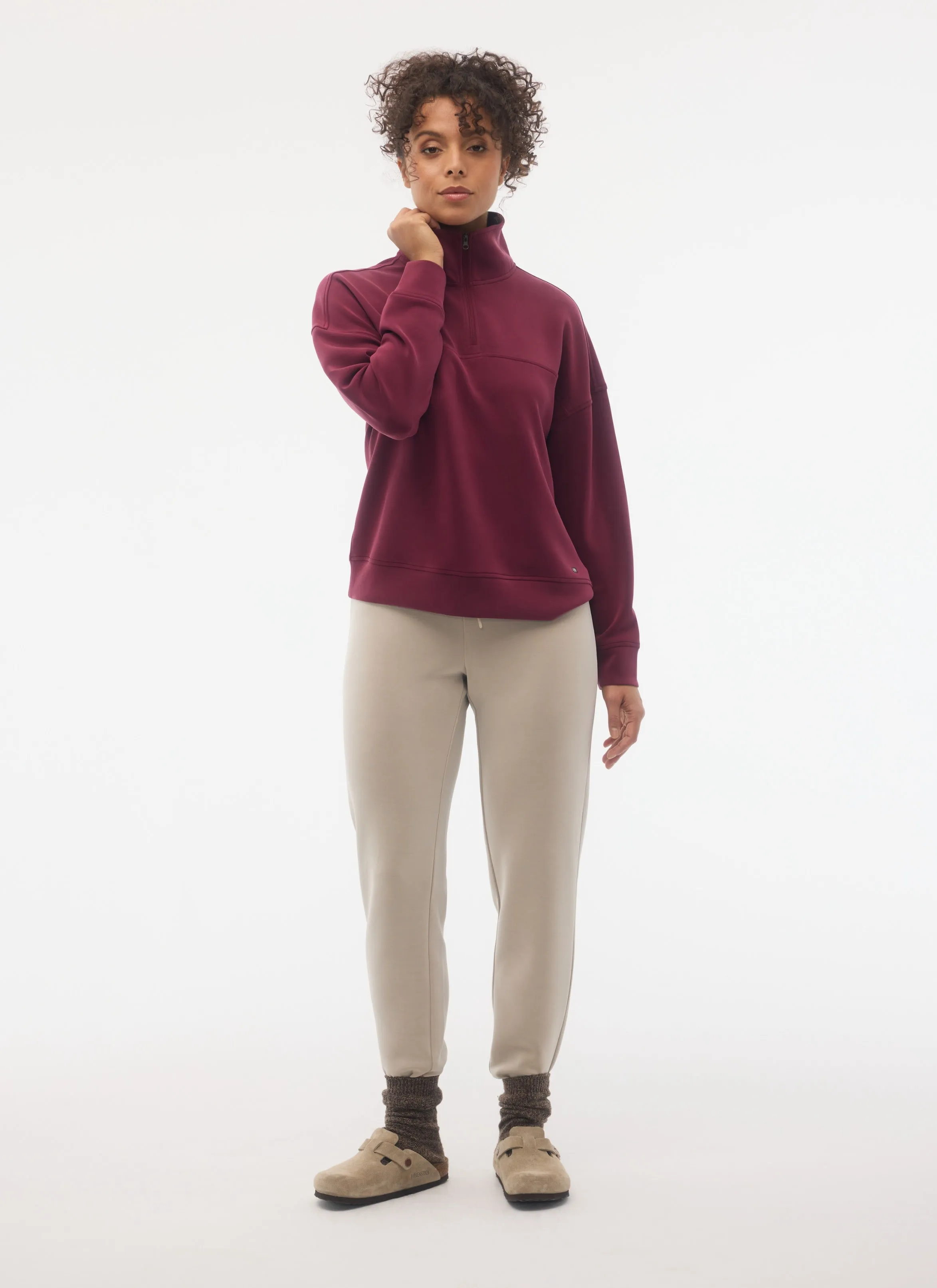 Warm Fashion Haut 1/2 zip IVY