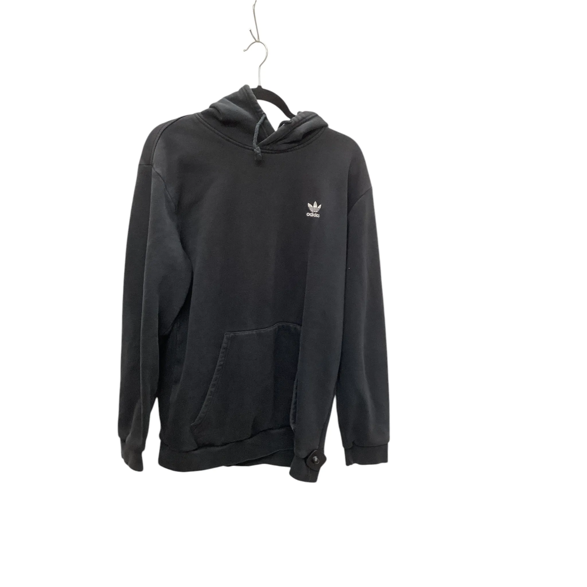 Opaque Tone Sweatshirt Hoodie By Adidas In Black, Size: L