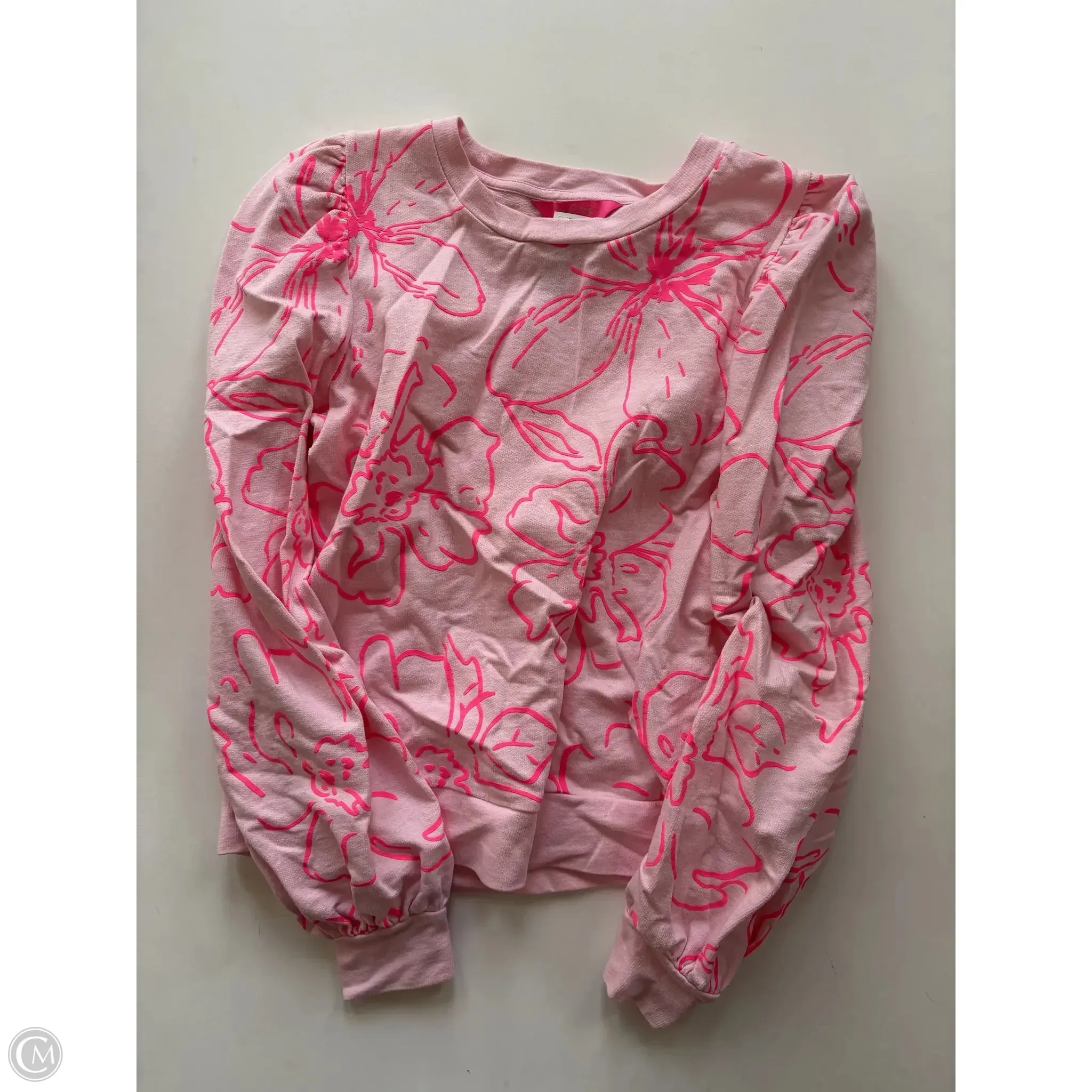 ReflectiveTrimDetails Sweatshirt Designer By Lilly Pulitzer In Pink, Size: Xs