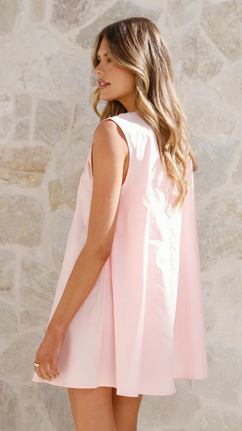 Easy Fashion Vanessa Mini Dress - Pink