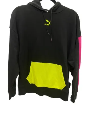 Sweatshirt Hoodie By Puma In Black, Size: M TearResistantMaterial