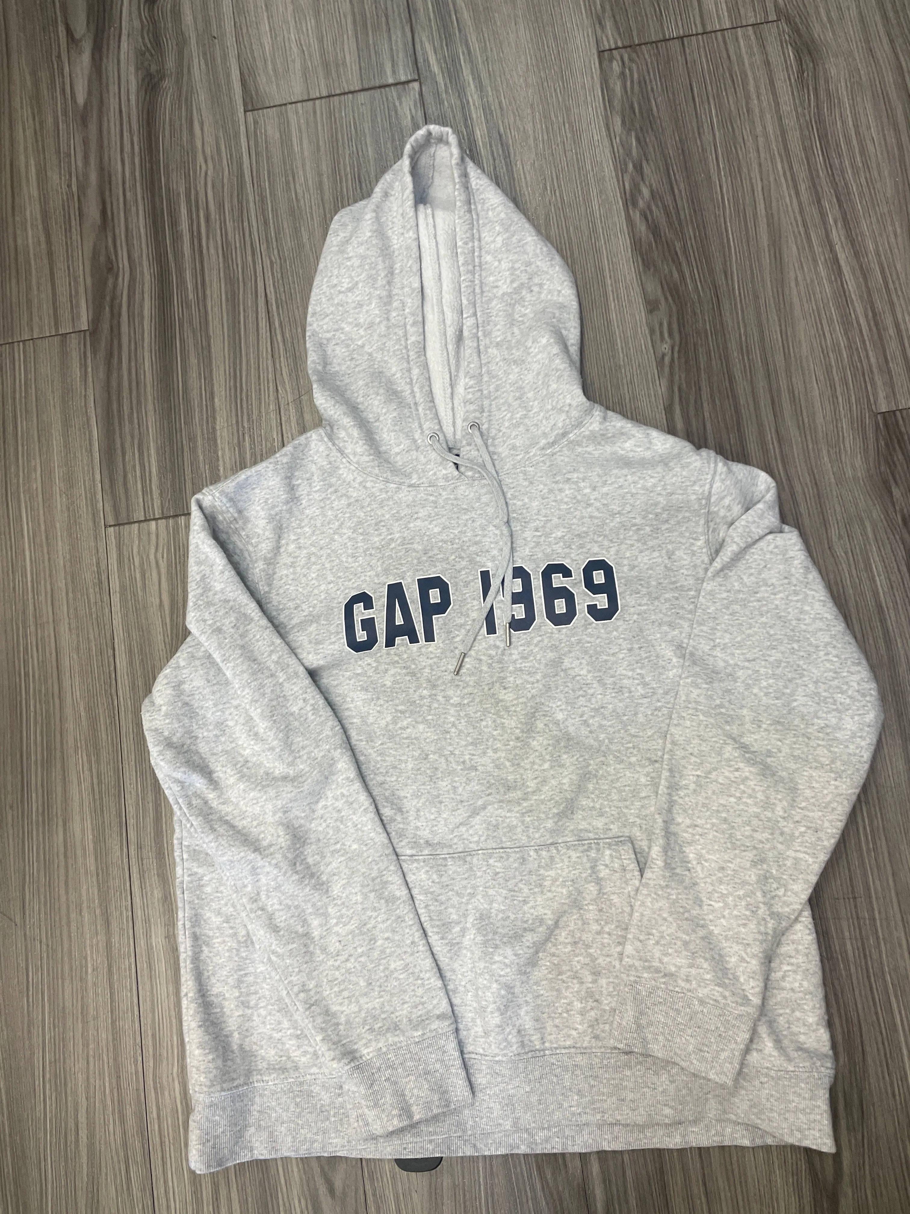 Sweatshirt Hoodie By Gap In Grey, Size: L Winner Vibe