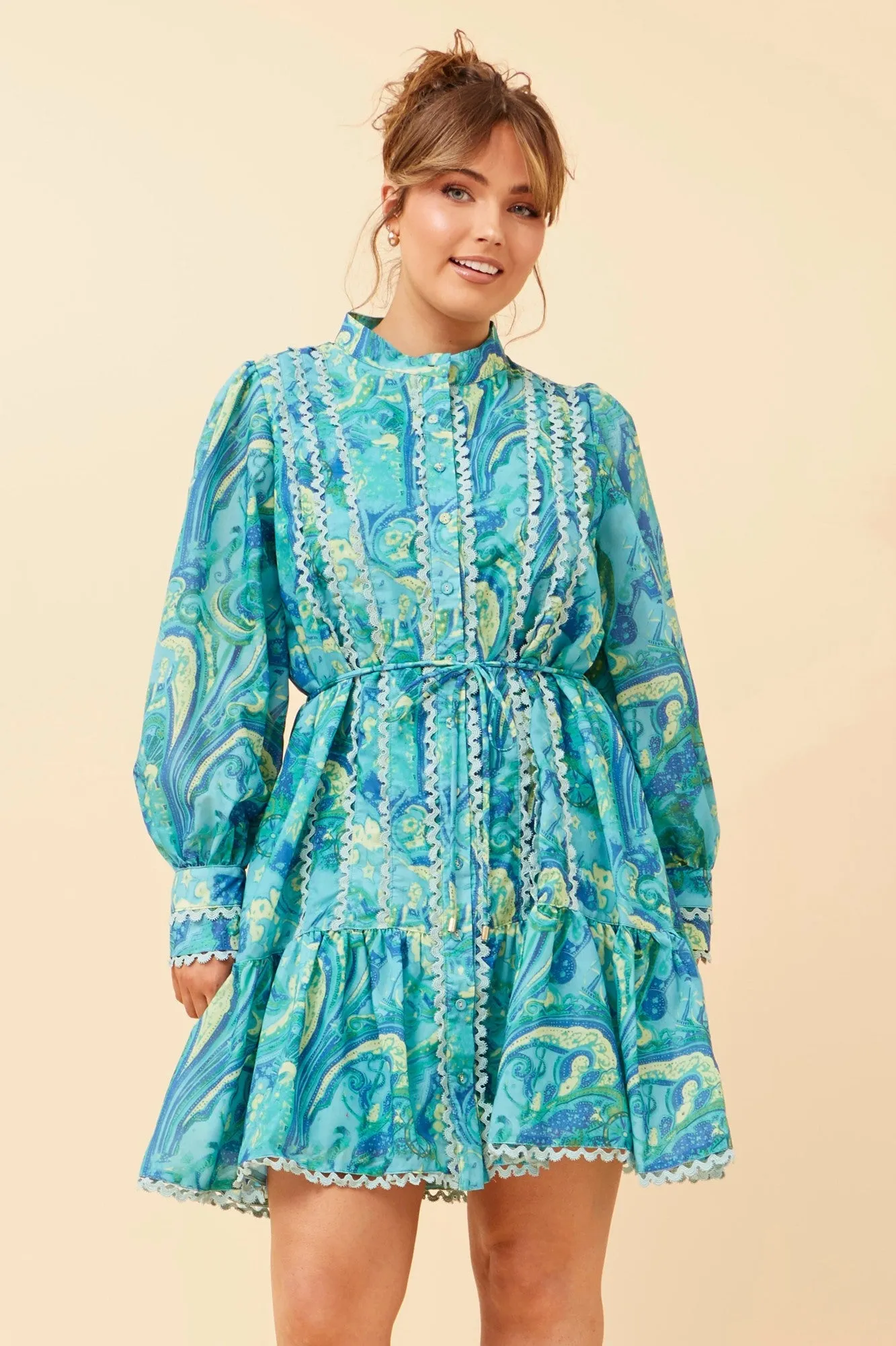 CompressionEnhanced Kid Play ALURA PAISLEY PRINT SHORT DRESS