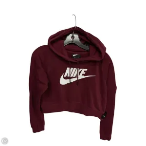 UVProtectionFinish Athletic Sweatshirt Hoodie By Nike Apparel In Red, Size: S