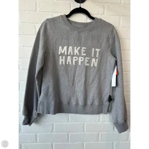 Sophisticated Style Minimal Design Sweatshirt Crewneck By late summer flowers In Grey & White, Size: Xs