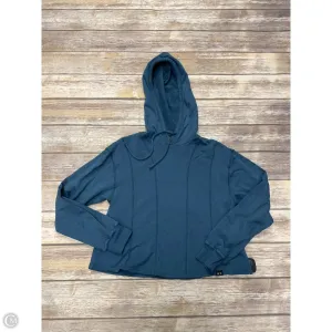 Sweatshirt Hoodie By Cme In Teal, Size: S Adjustable Fastenings Fashion Trend