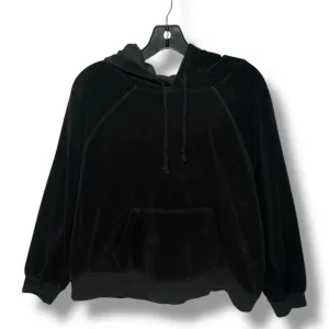 Sweatshirt Hoodie By J. Crew In Black, Size: L FourWay Stretch Leather Core