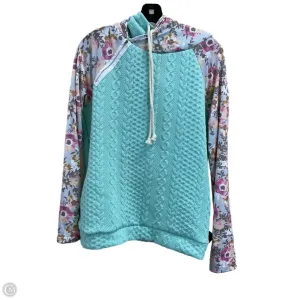 FlexibleCollarDesign Sweatshirt Hoodie By Clothes Mentor In Green, Size: M