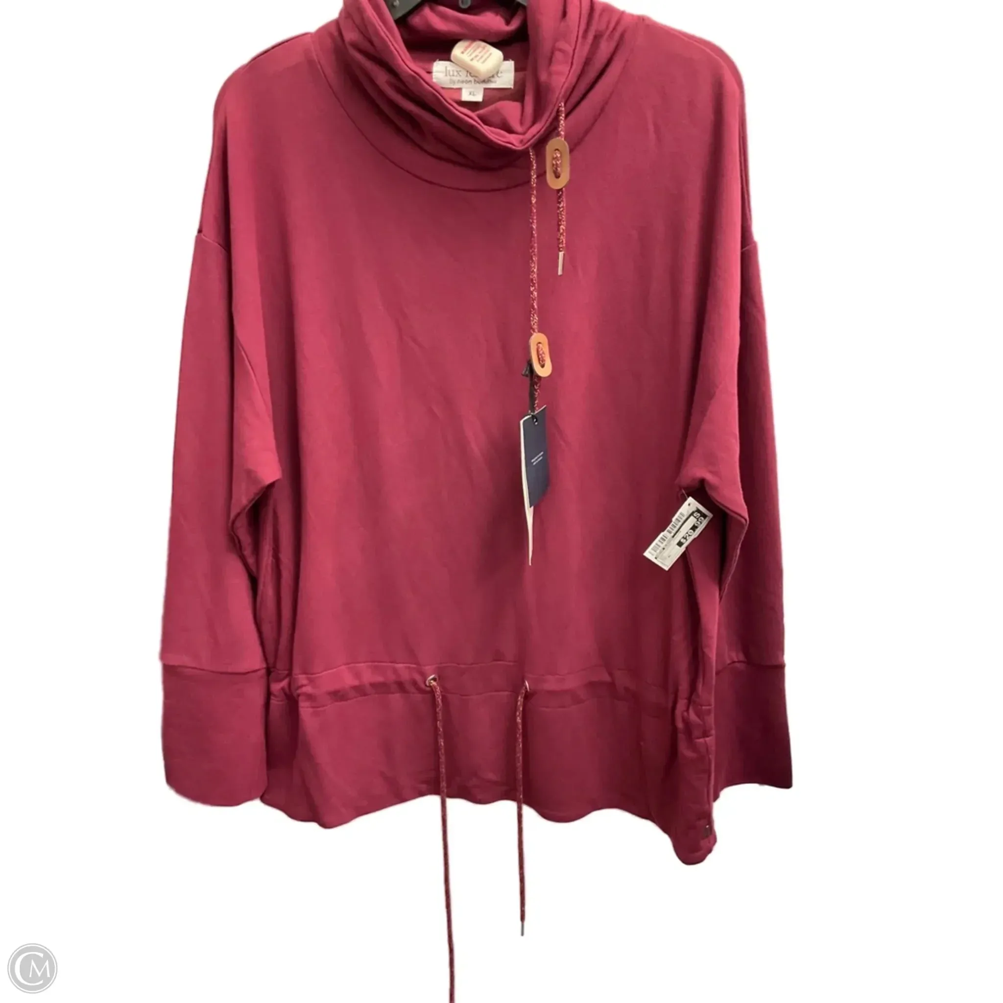 LayeredNeckline Winter Layer Sweatshirt Collar By Neon Buddha In Red, Size: Xl