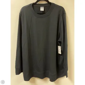 Seamless Sleeve Construction Sweatshirt Crewneck By Jockey In Black, Size: 2x