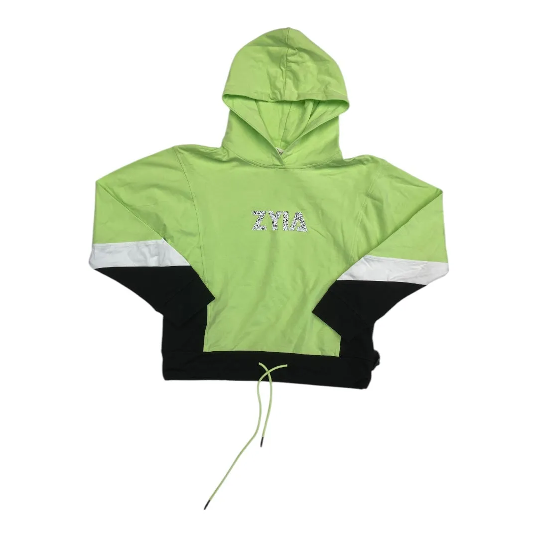 Athletic Sweatshirt Hoodie By Zyia In Multi, Size:S Global Cool