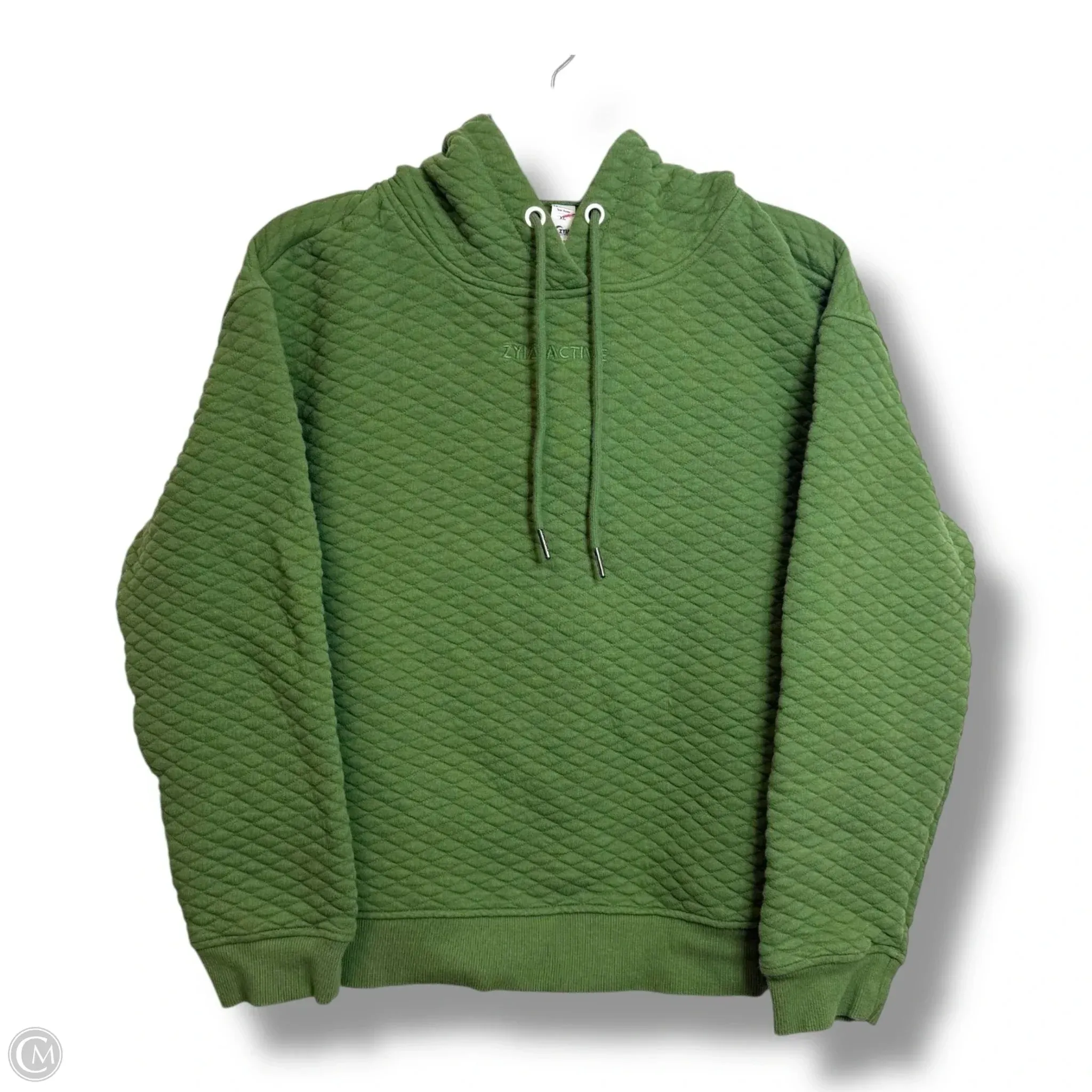Athletic Sweatshirt Hoodie By Zyia In Green, Size: Xl Snow Ready