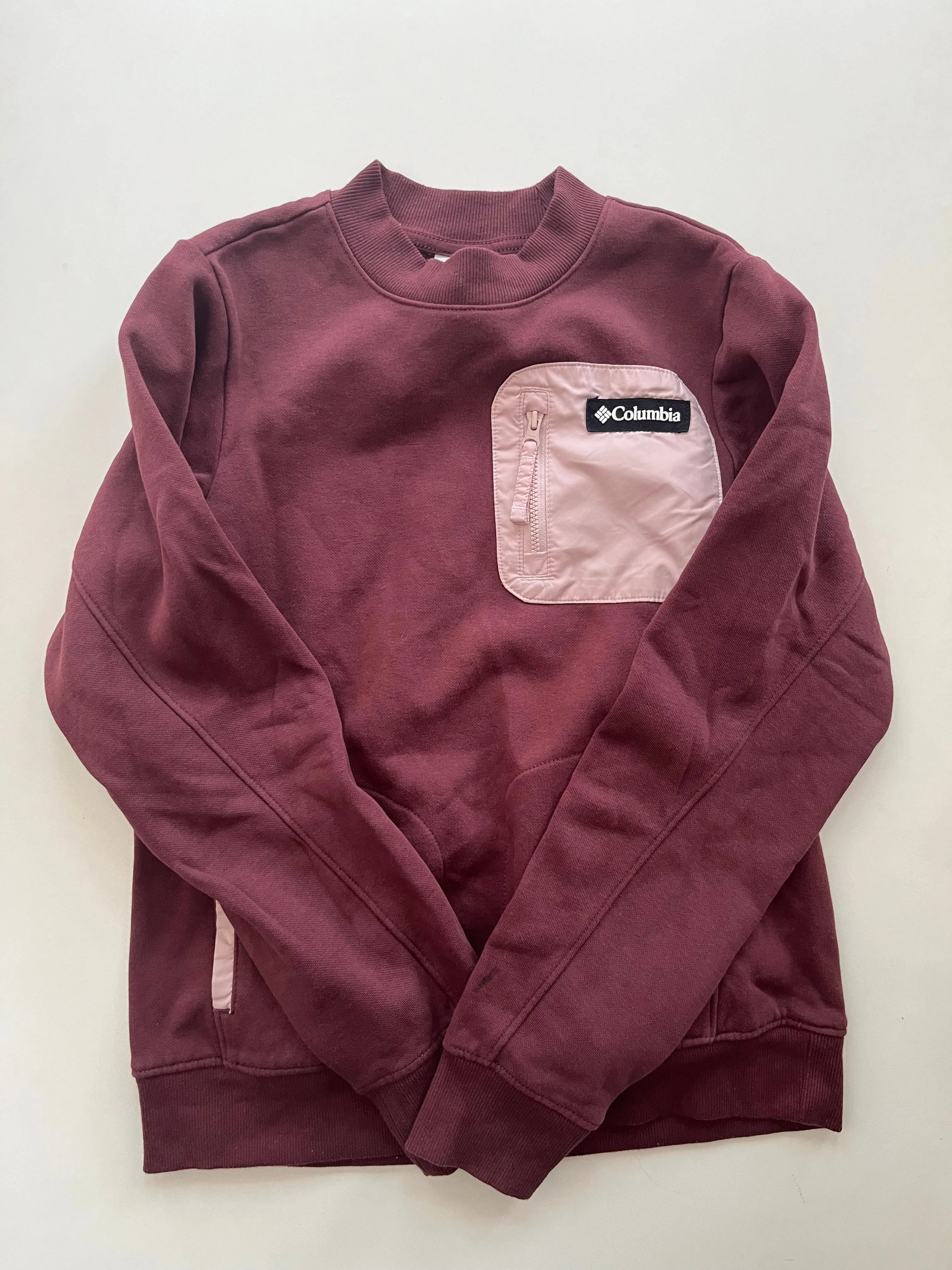 Sweatshirt Crewneck By Columbia In Burgundy, Size: Xs Shoot Mood