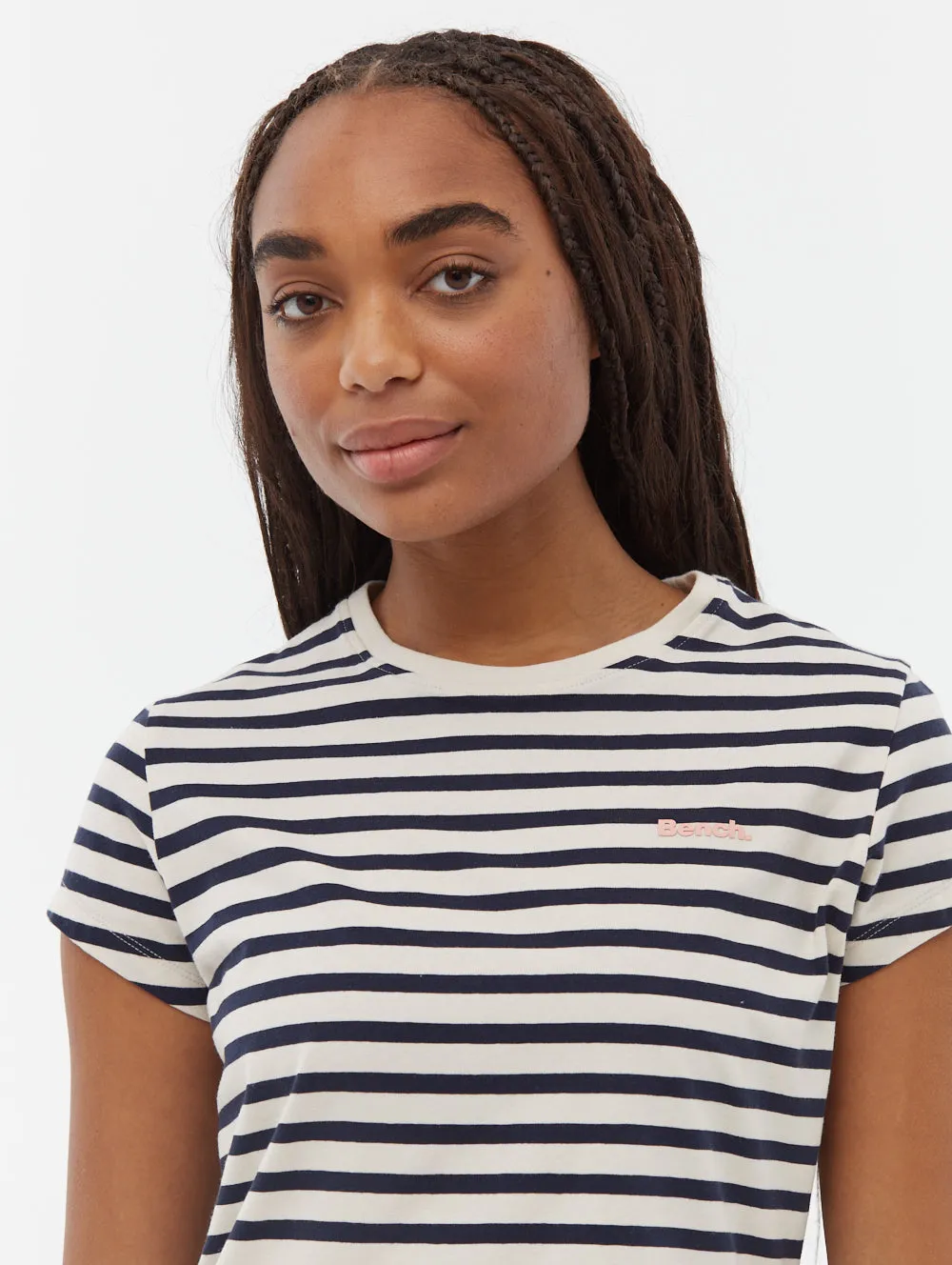 Mabelle Striped T-Shirt Midi Dress Effortless Design