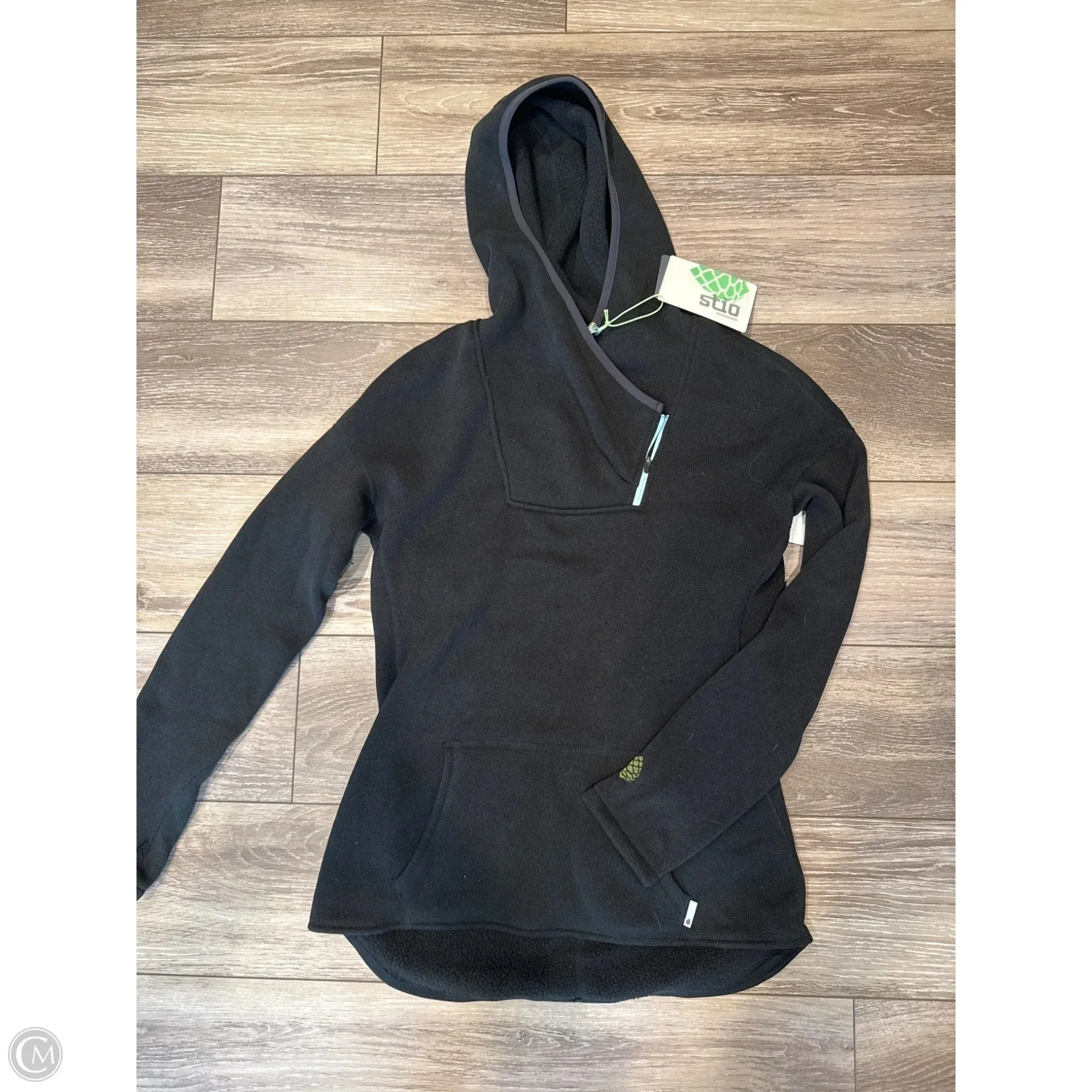 ElasticBinding Sweatshirt Hoodie By Clothes Mentor In Black, Size: L