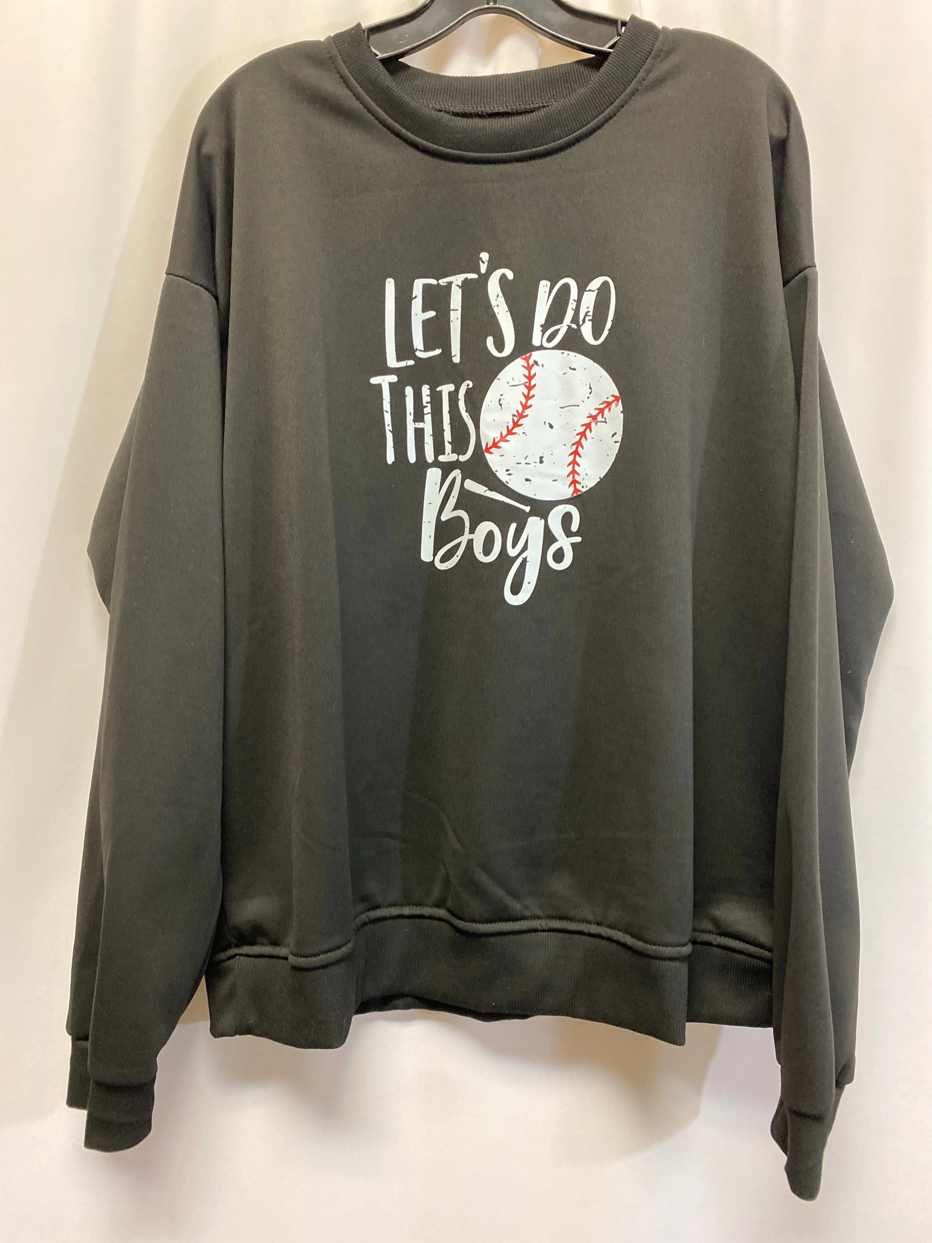 Sweatshirt Collar By Clothes Mentor In Black, Size: Xxl Comfortable Coat AntiStatic Material