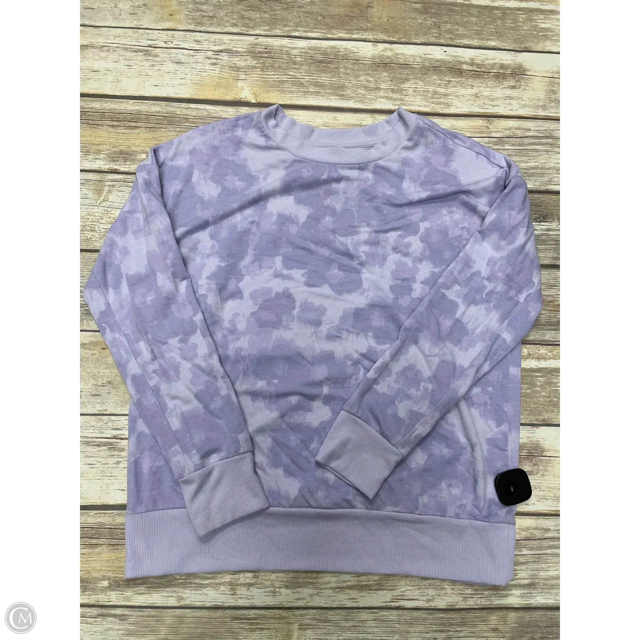 Athletic Sweatshirt Crewneck By Mondetta In Purple, Size: M Fame Glow Lightweight clothing