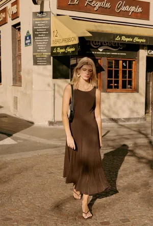 Relaxed Look Gwynne Knit Dress - Warm Walnut