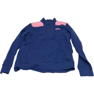 GridTexture Sweatshirt Collar By Vineyard Vines In Blue, Size: S