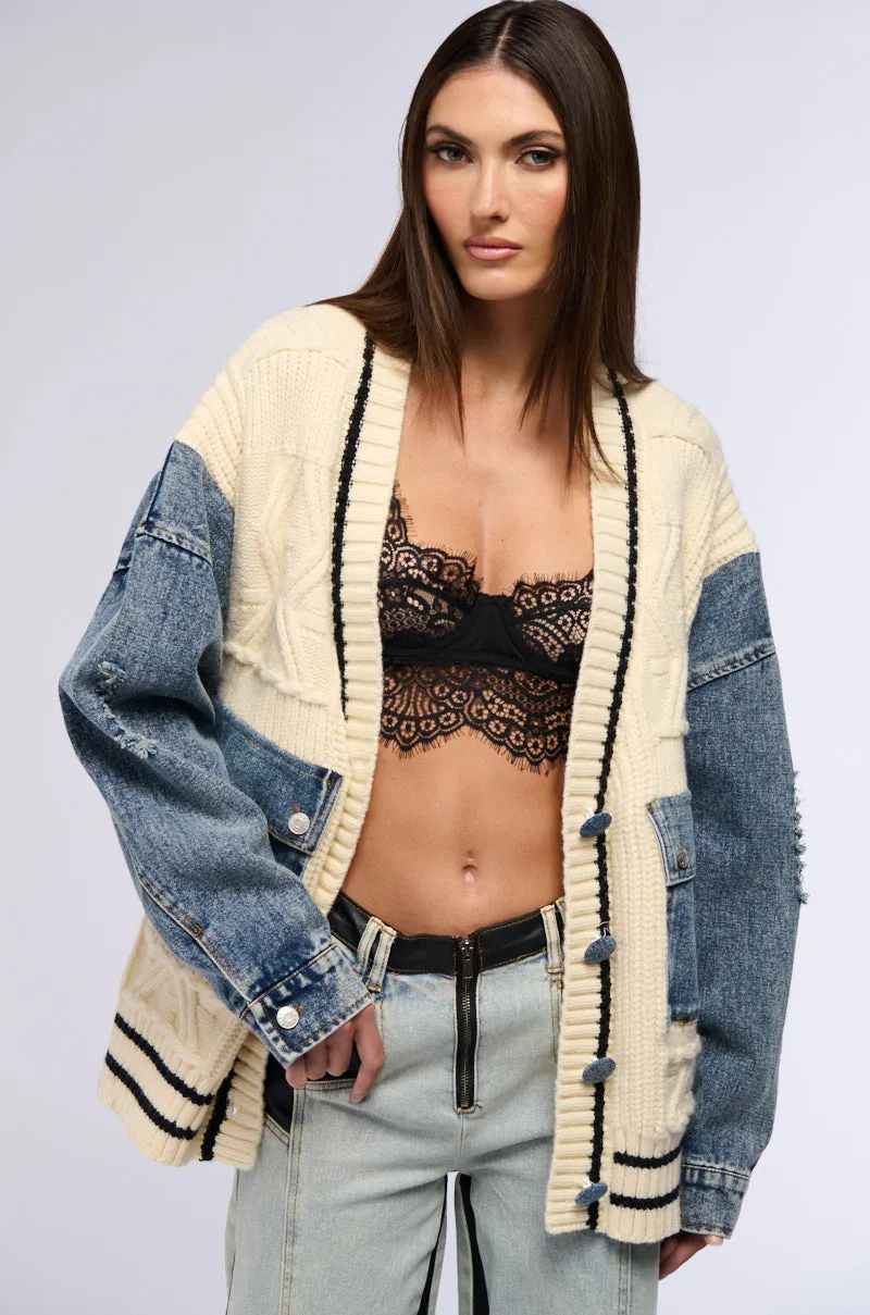 product team spirit Houndstooth SOMETHING SPECIAL CARDIGAN